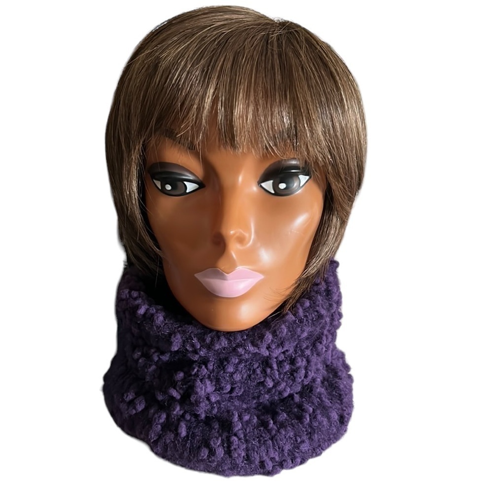 Pandamerica Purple Chunky Knit Neckwarmer
